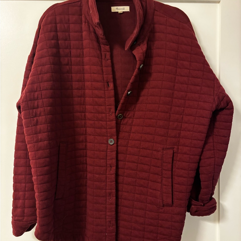 Madewell Burgundy Shacket